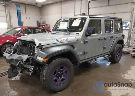 2018 Jeep Wrangler Unlimited Sport 4X4 z USA, uszkodzony, nr VIN 1C4HJXDN8JW207118